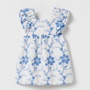 Zara embroidered summer dress